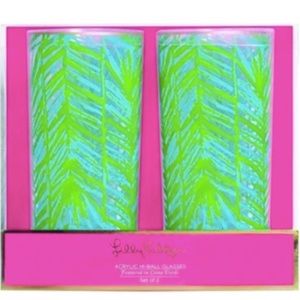 Lilly Pulitzer Highball Glasses - Costa Verda